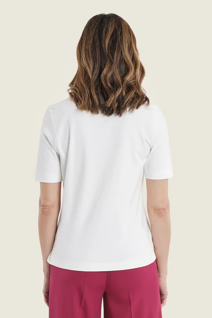 Basic T-shirt met ronde hals