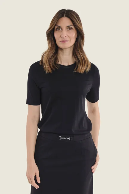 Basic T-shirt met ronde hals