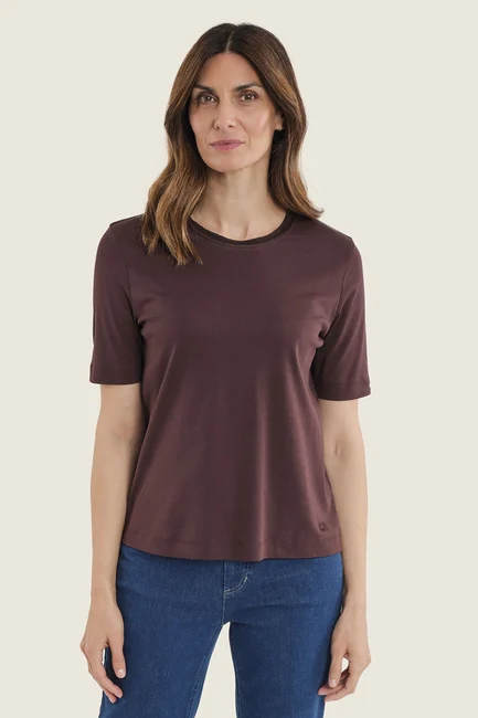 Basic T-shirt met ronde hals