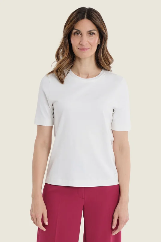 Basic T-shirt met ronde hals