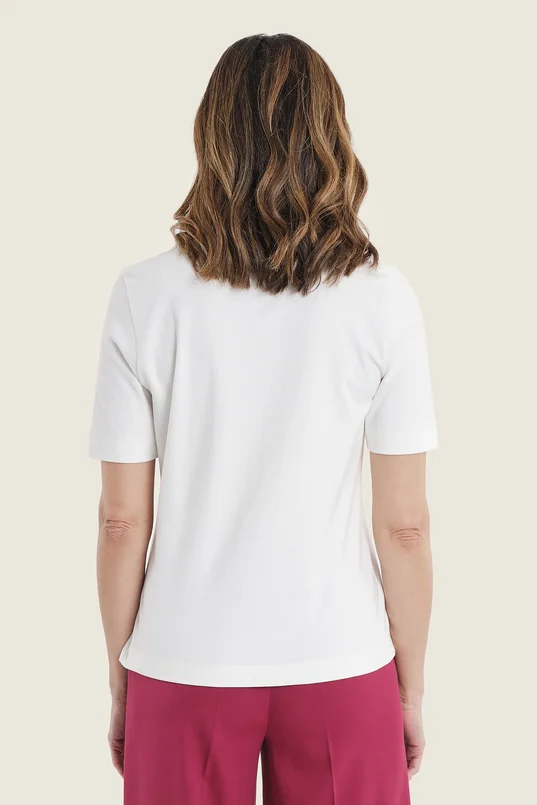 Basic T-shirt met ronde hals