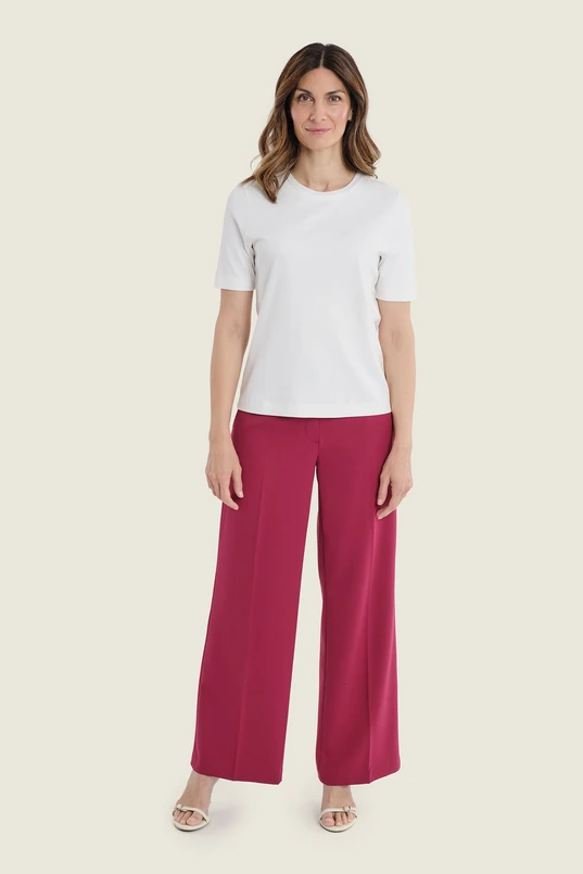 Basic T-shirt met ronde hals