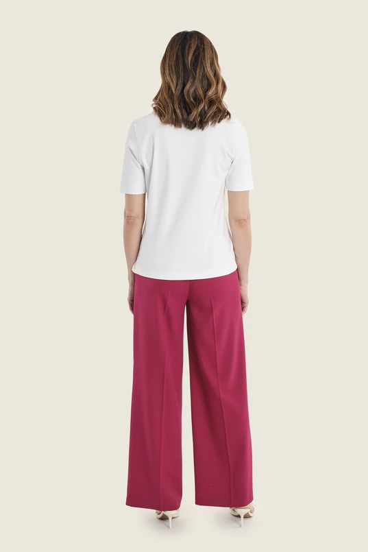 Basic T-shirt met ronde hals