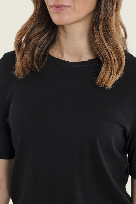 Basic T-shirt met ronde hals