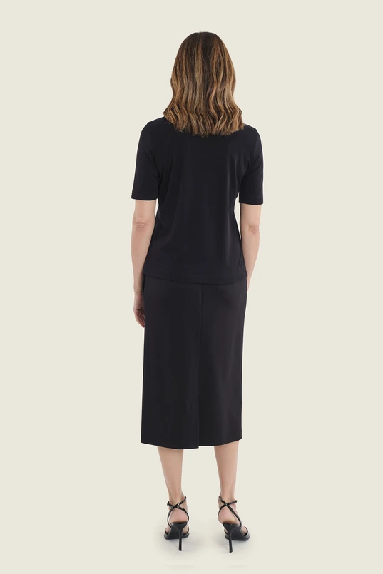 Basic T-shirt met ronde hals