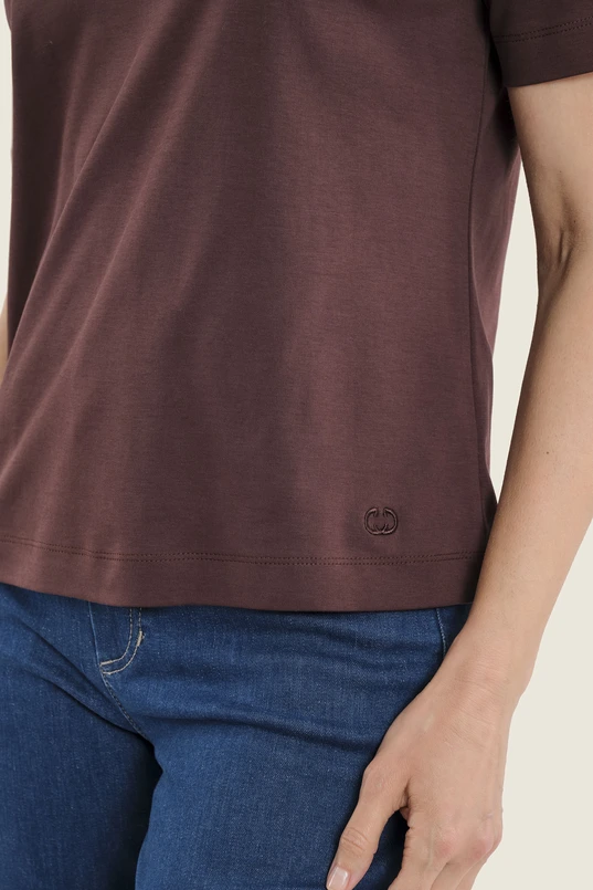 Basic T-shirt met ronde hals