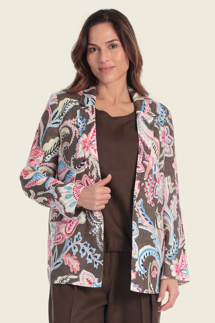 Blazer met paisleyprint