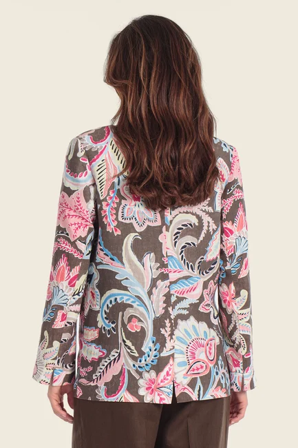 Blazer met paisleyprint