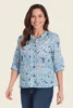 Blouse met abstract bloemendessin