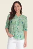 Blouse met abstract bloemendessin