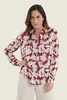 Blouse met abstracte bloemenprint
