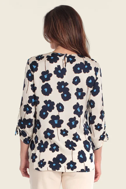 Blouse met bloemendessin