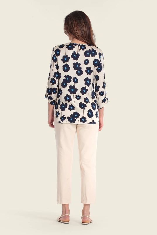 Blouse met bloemendessin
