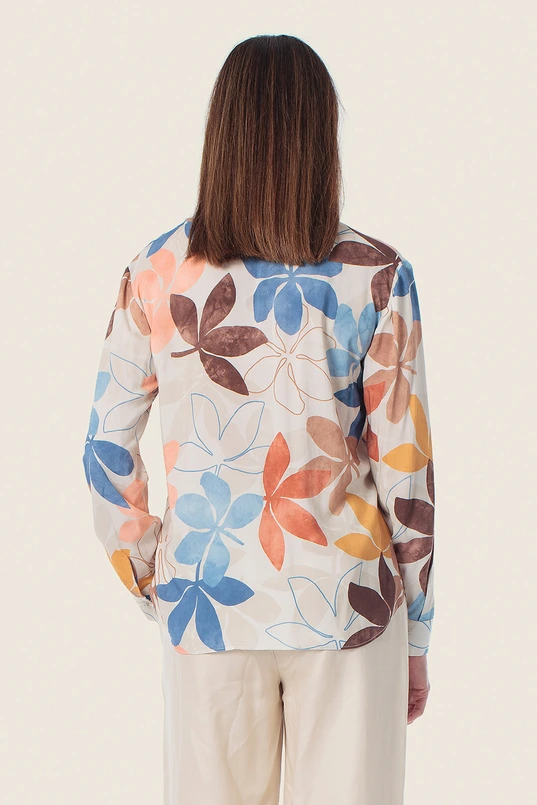 Blouse met bloemenprint