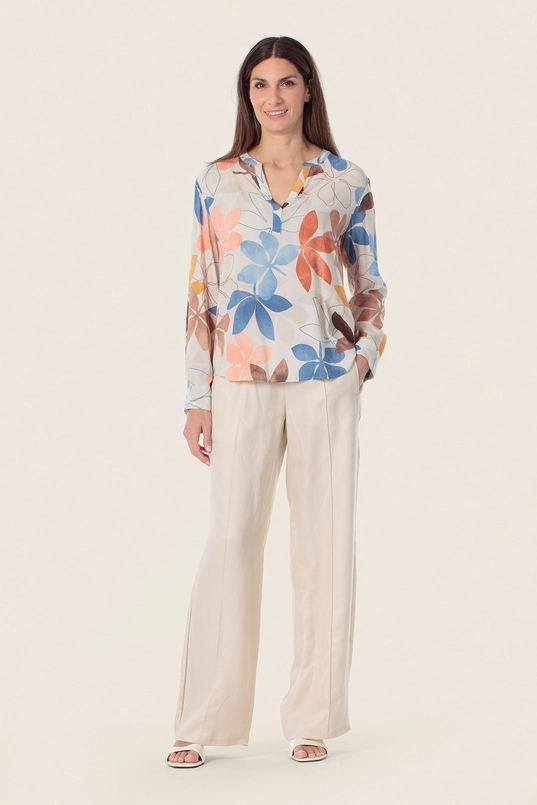 Blouse met bloemenprint