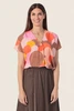 Blouse met cirkelprint