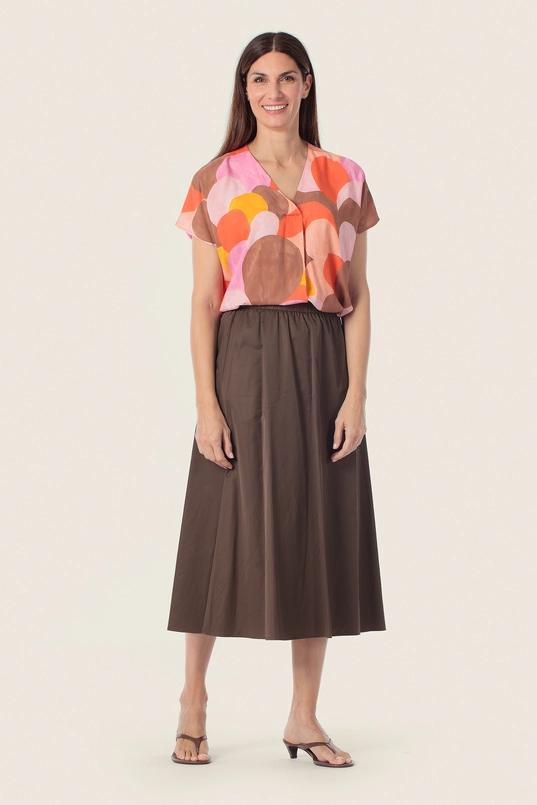 Blouse met cirkelprint