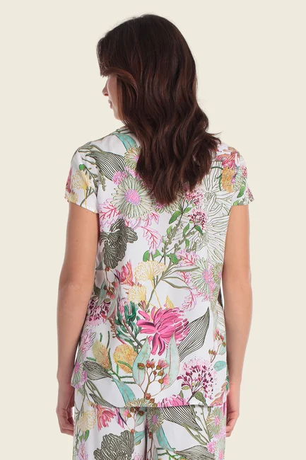 Blouse met florale print