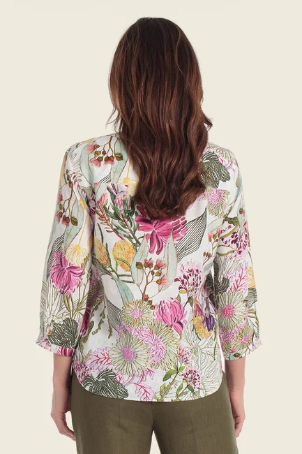 Blouse met florale print