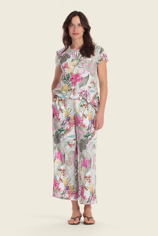 Blouse met florale print