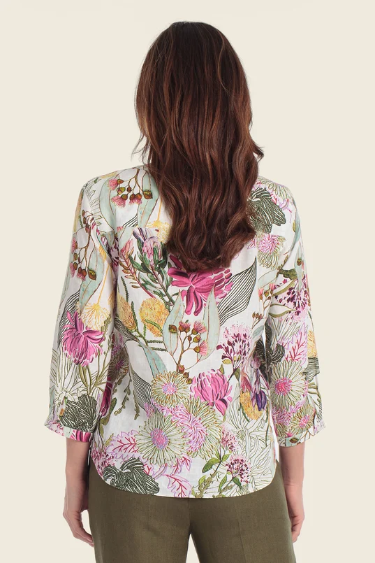 Blouse met florale print