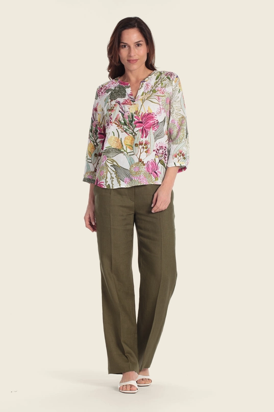Blouse met florale print
