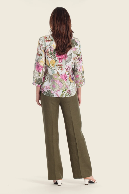 Blouse met florale print