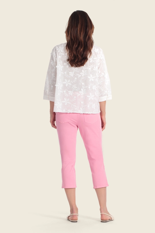 Blouse met geborduurd dessin