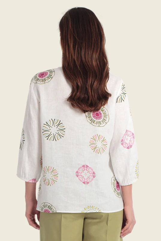 Blouse met grafisch dessin