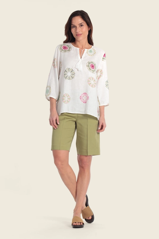 Blouse met grafisch dessin