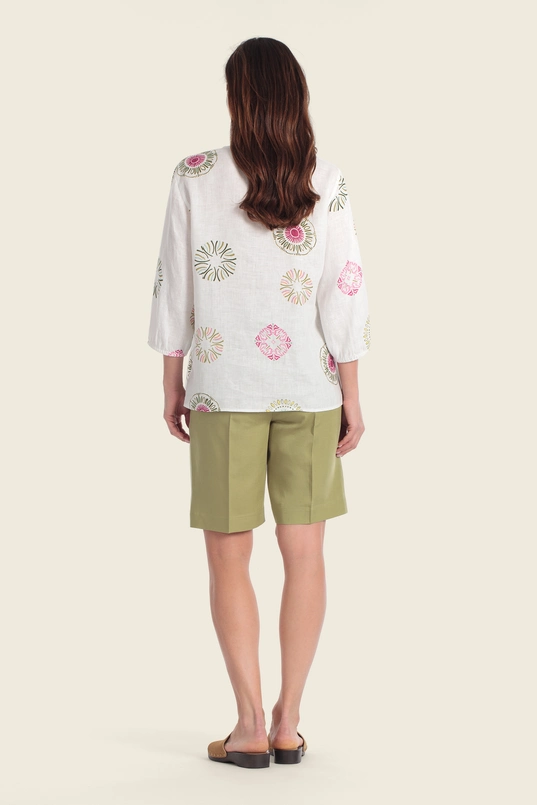 Blouse met grafisch dessin