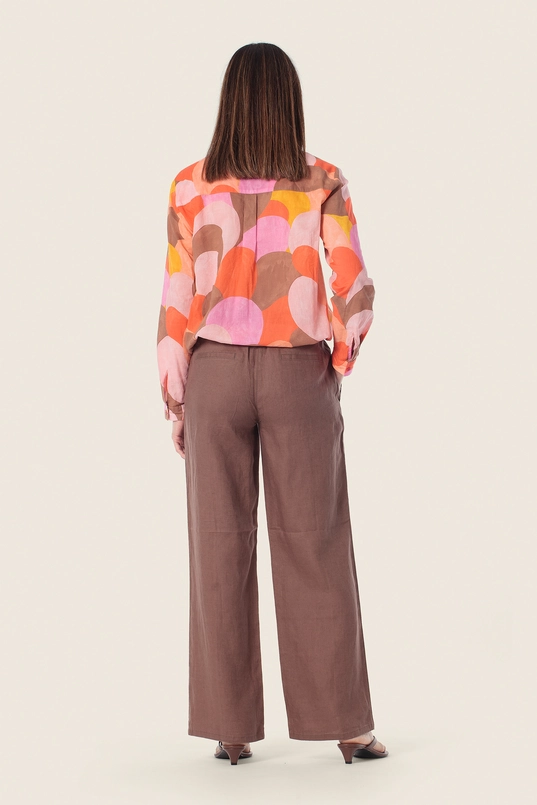 Blouse met kleurenprint