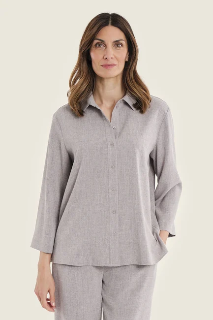 Blouse met melangestructuur