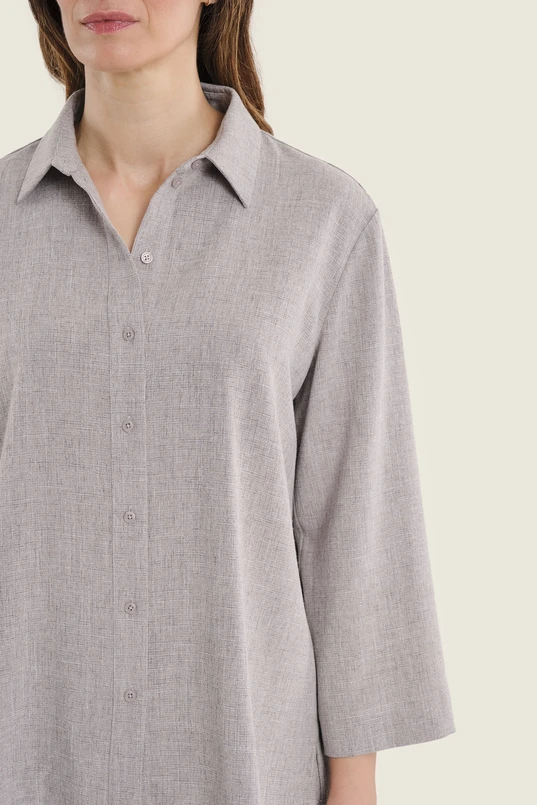Blouse met melangestructuur