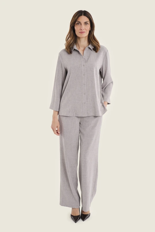 Blouse met melangestructuur