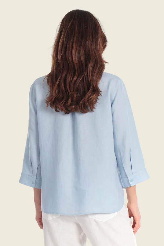 Blouse met opstaande hals