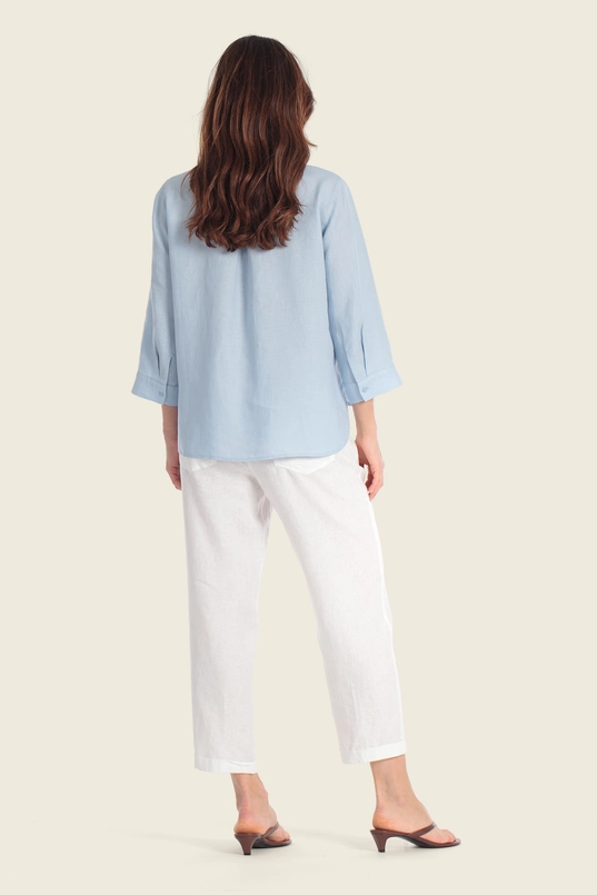 Blouse met opstaande hals