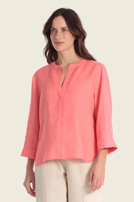 Blouse met opstaande hals