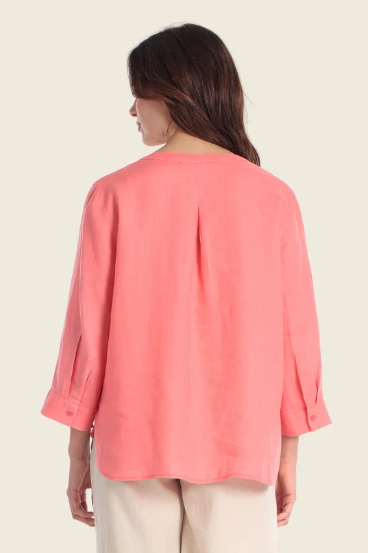 Blouse met opstaande hals
