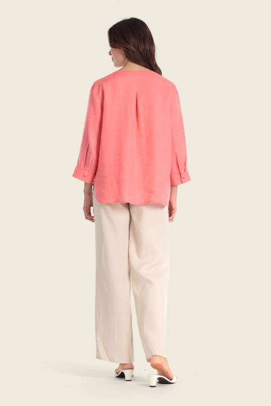 Blouse met opstaande hals