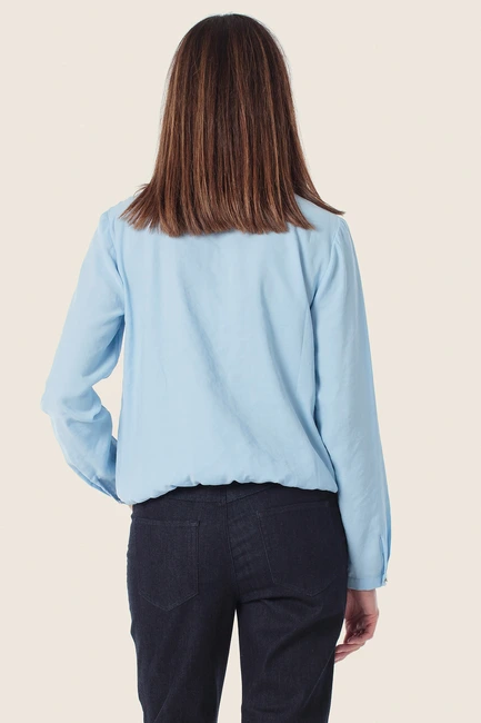 Blouse met opstaande kraag