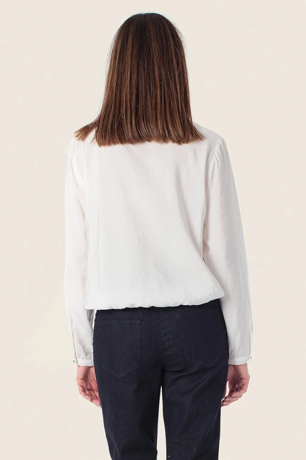 Blouse met opstaande kraag