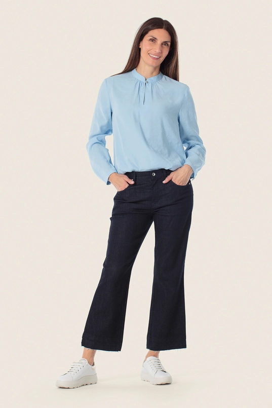 Blouse met opstaande kraag