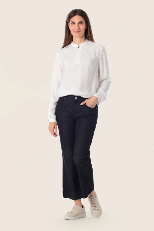 Blouse met opstaande kraag