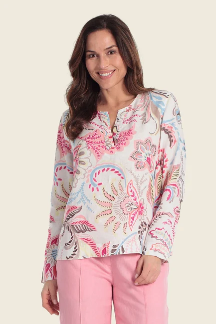 Blouse met paisleyprint