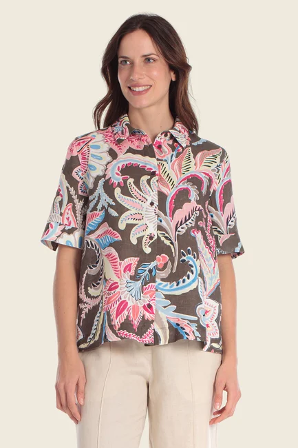 Blouse met paisleyprint