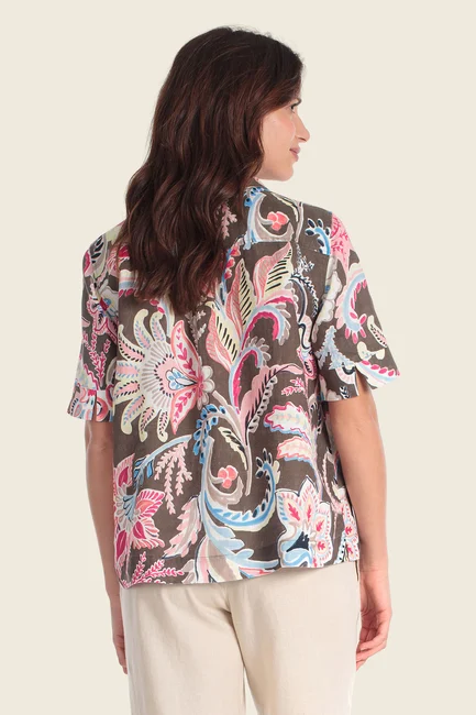 Blouse met paisleyprint
