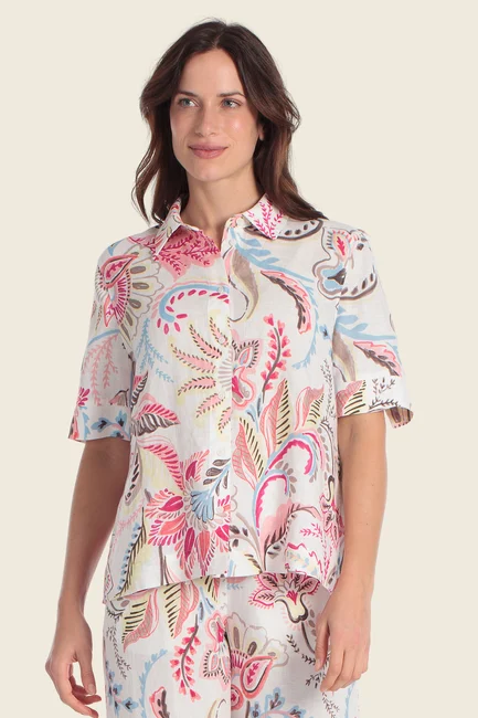 Blouse met paisleyprint