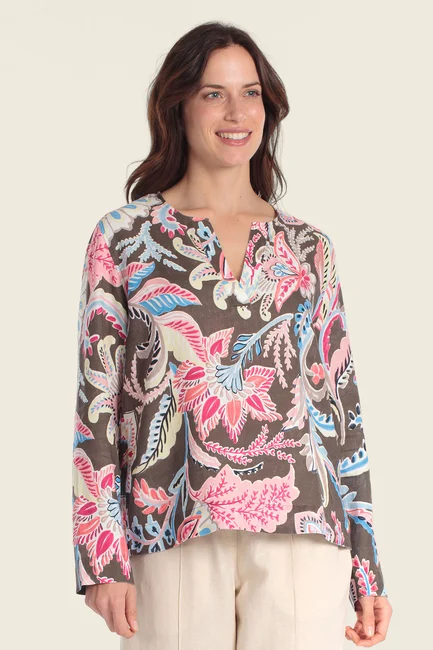 Blouse met paisleyprint