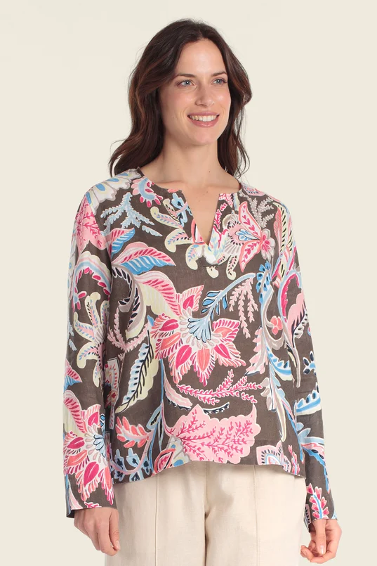 Blouse met paisleyprint